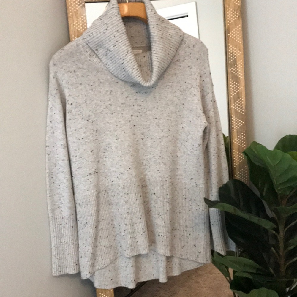 Lou & Grey Grey Cowl Neck Sweater